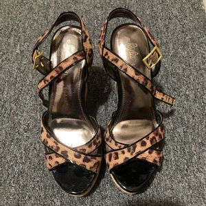 cheetah print wedges